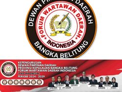 Pengurus Forum Wartawan Daerah (FWD) Indonesia Prov Kep Bangka Belitung 2024-2029 Agustus Dilantik