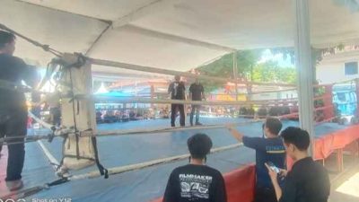 7 Partai Pertandingan Ikuti Cabor Muay Thai. Pemilik Sasana D’Warrior Jembatani Anak Muda Metro untuk Lebih Baik