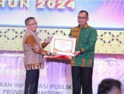 Pemerintah Kota Metro Berhasil Meraih Penghargaan Anugerah Keterbukaan Informasi Publik Tingkat Provinsi Lampung Tahun 2024