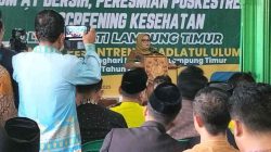 Bupati Lamtim Resmikan Program Poskestren Di PP Riyadhotul Ulum Batanghari