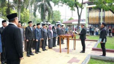 Sebanyak 18 Pejabat Tinggi Pratama (PTP) di Lingkungan Pemerintah Kota Metro resmi Dirotasi