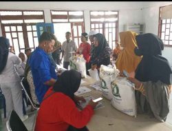 Pembagian Beras Dihari Ketiga Kampung Terbanggi Besar telah Terealisasi Delapan Puluh Empat Persen