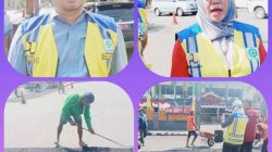 Wakil Walikota dan Kadis PUPR Kota Metro Tinjau dan Perbaiki Jalan Berlubang di Tiga Titik