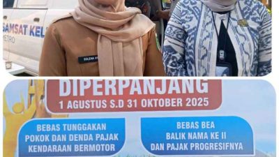 Samsat Metro ajak Masyarakat Manfaatkan Pemutihan PKB hingga Oktober Demi Kemajuan dan Pembangunan