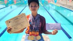 Atlet Renang dari SMPN 7 Metro Dinyatakan Perenang Terbaik