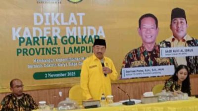 Ketua AMPG Lampung Darlian Pone Gelar Diklat Kader Muda Partai Golkar 2025