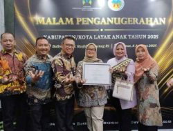 Lampung Timur kembali Menorehkan Prestasi Membanggakan Ditingkat Nasional pada Ajang Penghargaan Kabupaten/Kota Layak Anak (KLA) 2025