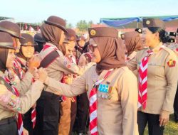Hari Pramuka ke-64, Kwarcab Lampung Timur Gelar Apel Besar di Margatiga