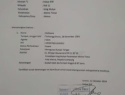 Rugikan Hak Masyarakat, Ketua RW 11 Iringmulyo Metro Timur Diduga Hilangkan Bantuan dengan Membuat Keterangan Palsu Nyatakan Bukan Lagi Warganya